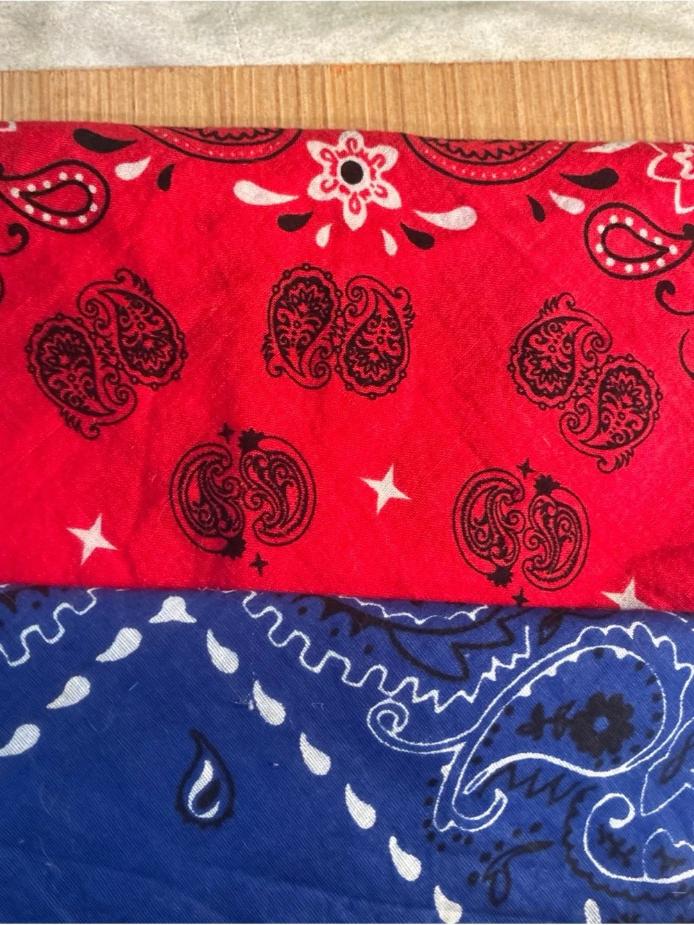 Bandana Pack — Red, Blue, and Camo handkerchief
